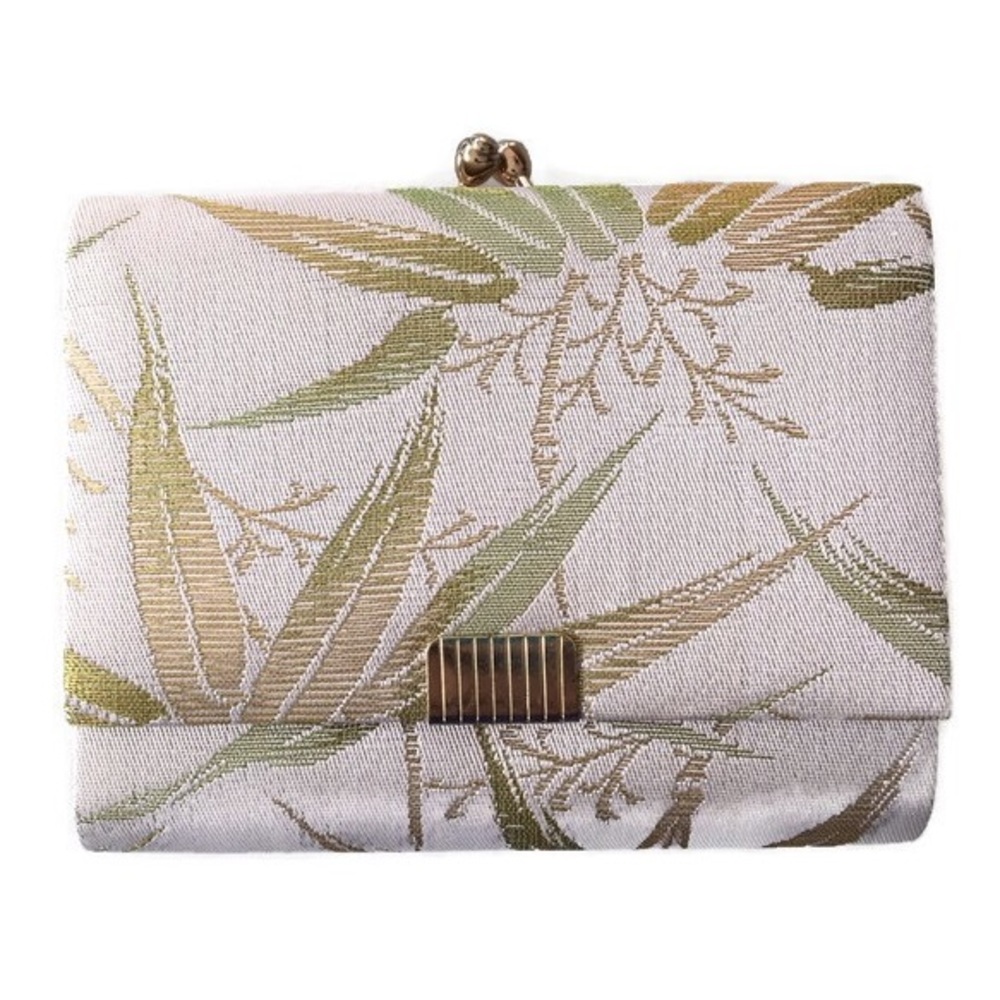 Vintage Metallic Bamboo Wallet